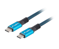 LANBERG Kabel USB-C M/M USB4 1.2m 100W 8K 60HZ czarno-niebieski CA-CMCM-45CU-0012-BK - 1086475 - zdjęcie 1